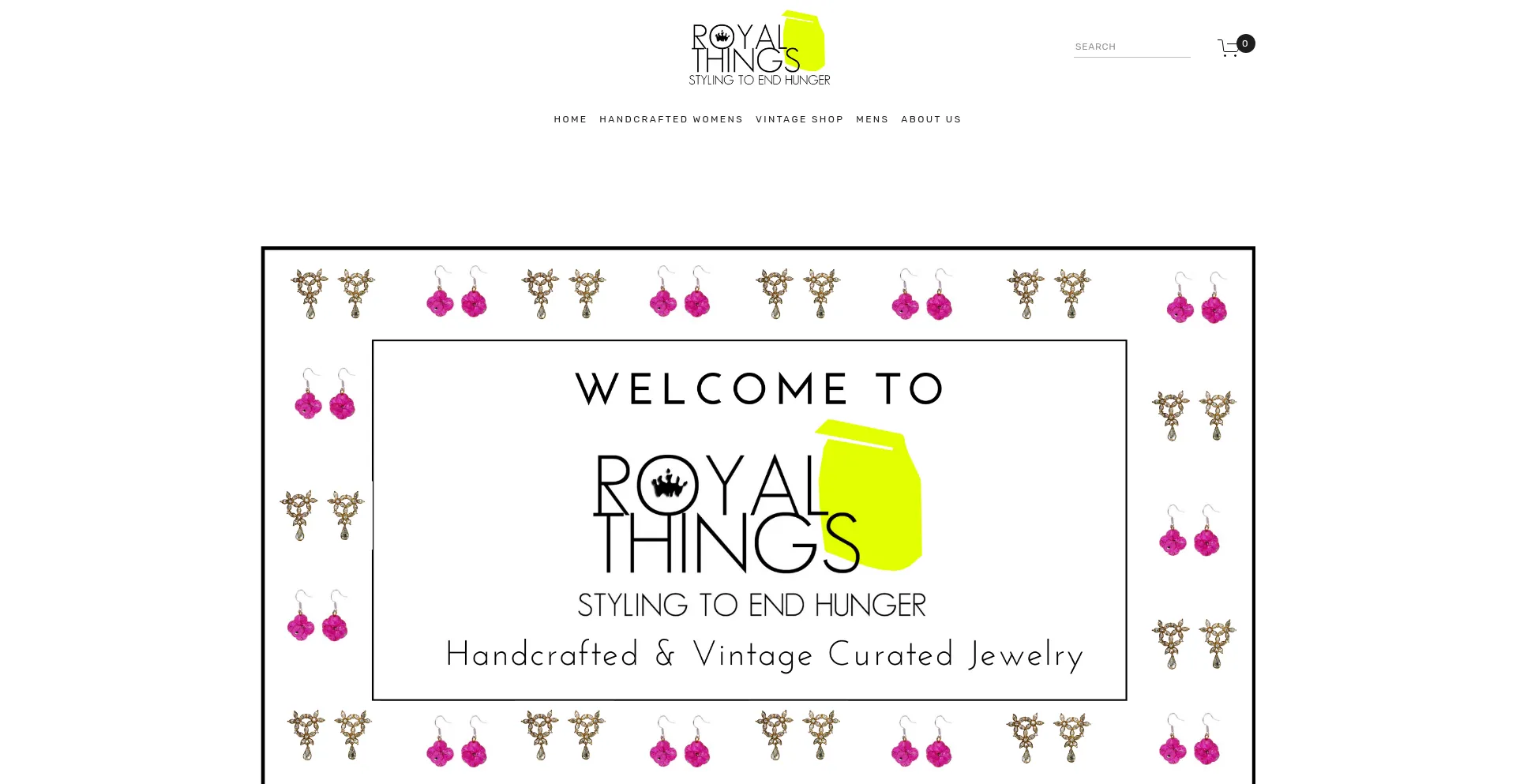 Website screenshot of Royalthings.com