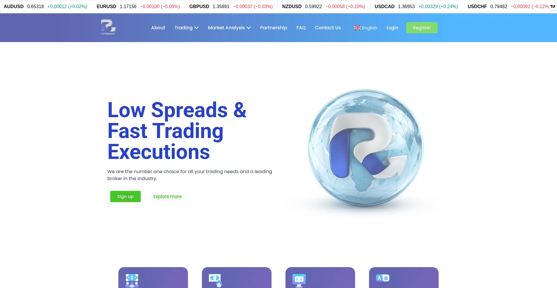 Website screenshot of Rs-fin.com