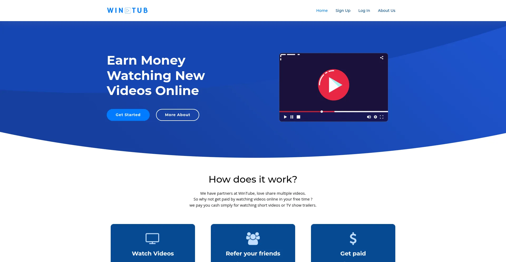 Website screenshot of S4.wintub.com