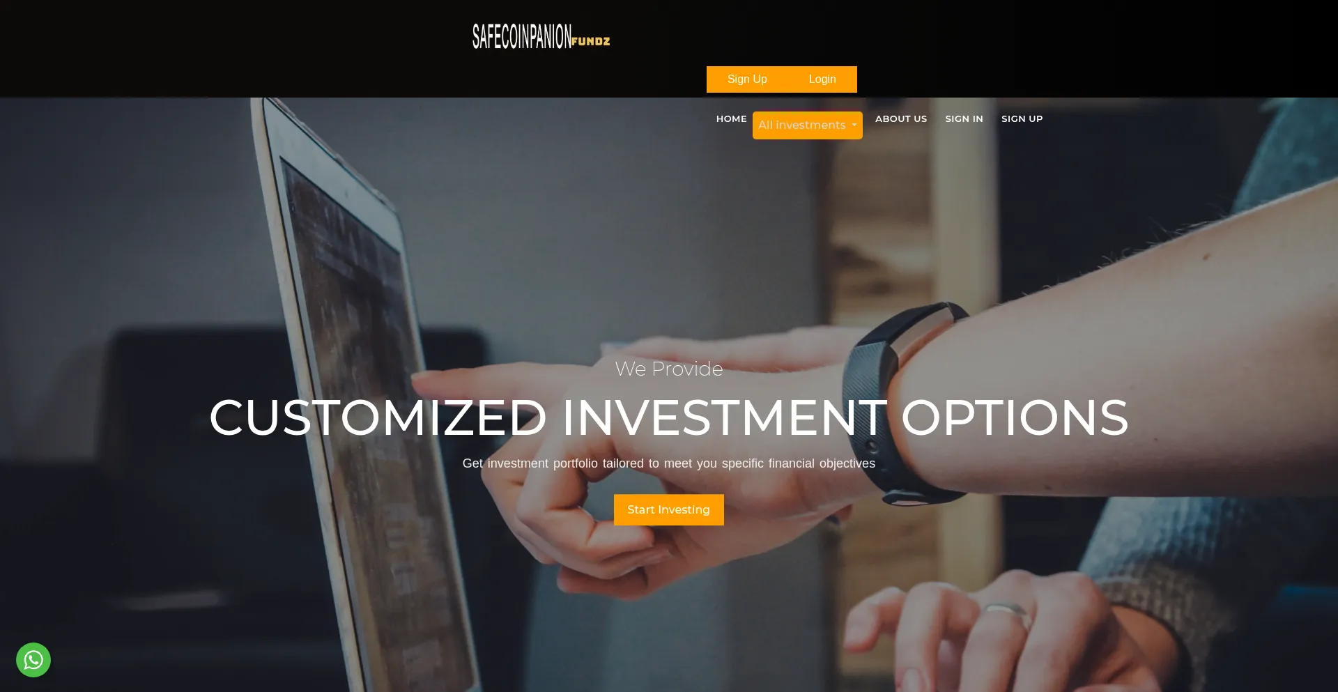 Safecionpanion-fundz.com Screenshot