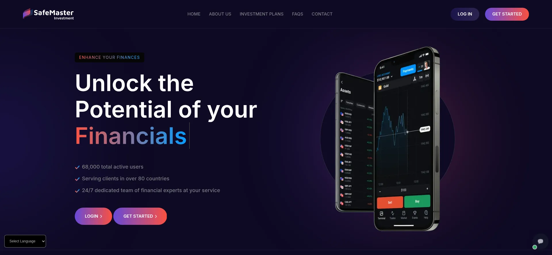 Website screenshot of Safemaster-investments.org