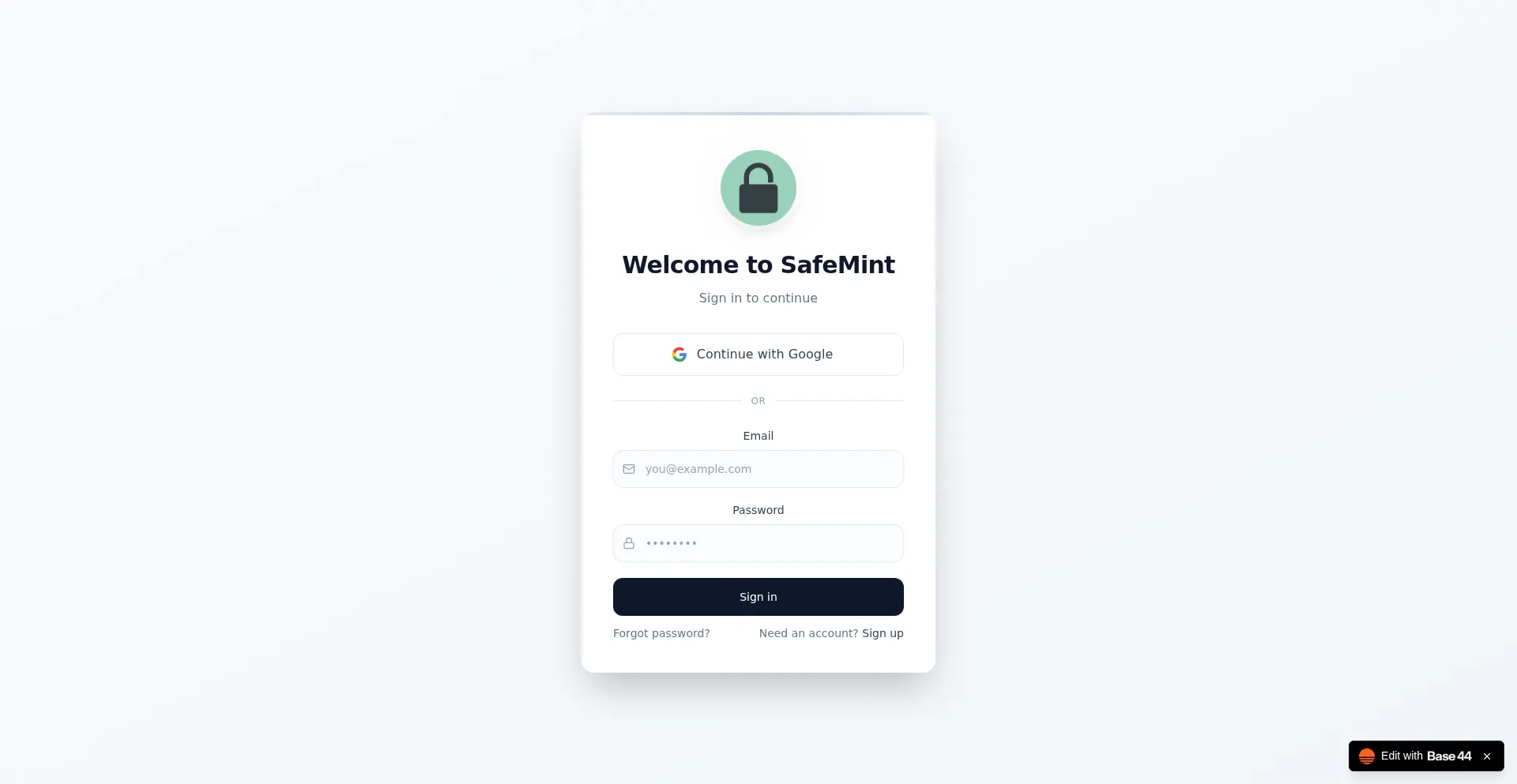 Safemint.base44.app