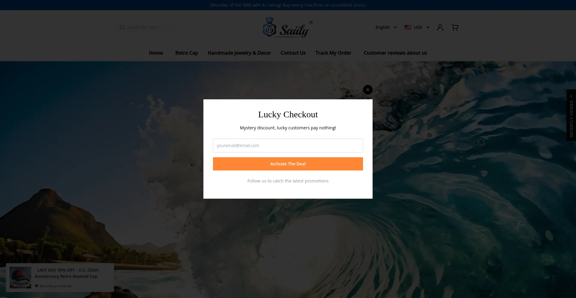 Website screenshot of Saiily.com