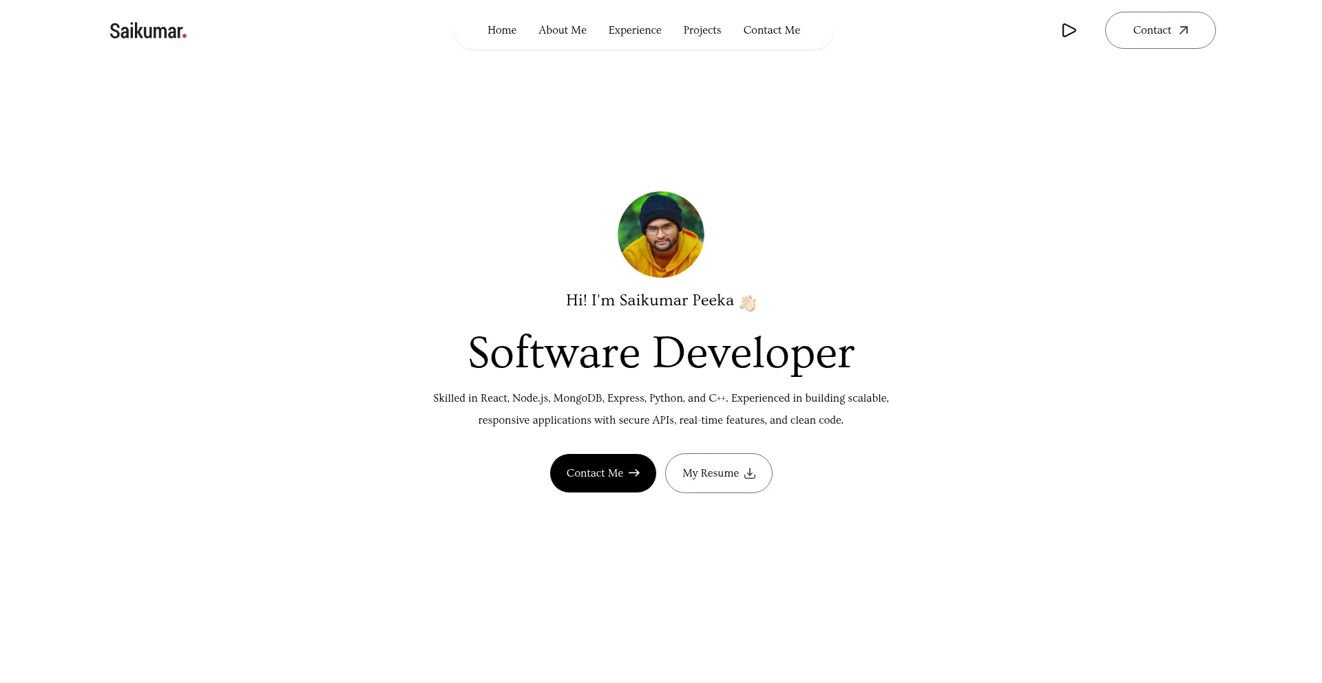 Saikumarpeekaportfolio.vercel.app