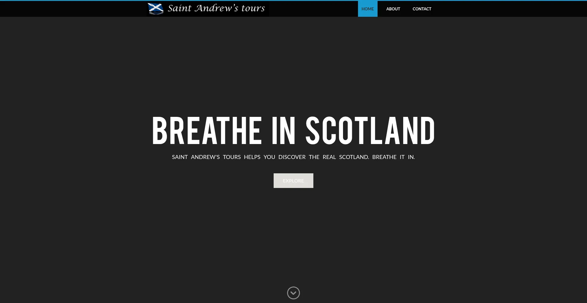 Website screenshot of Saintandrewstours.weebly.com