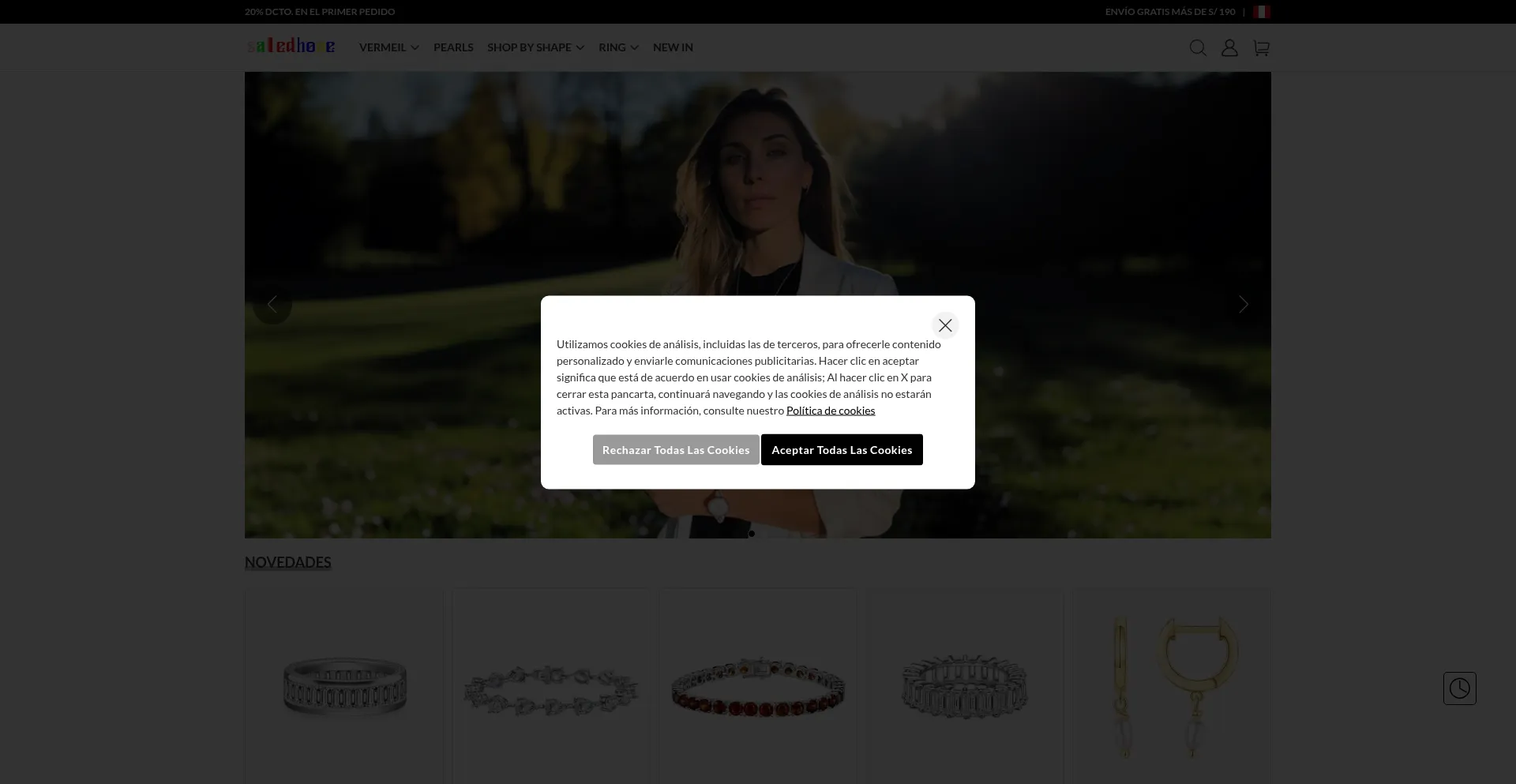 Website screenshot of Saledhome.shop