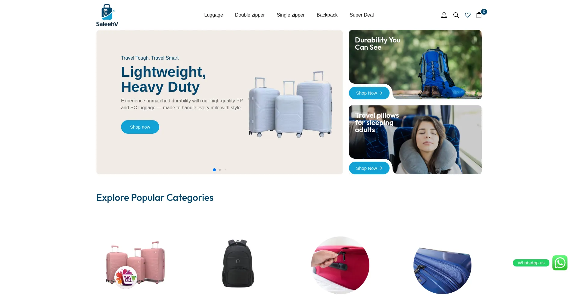 Website screenshot of Saleehv.com