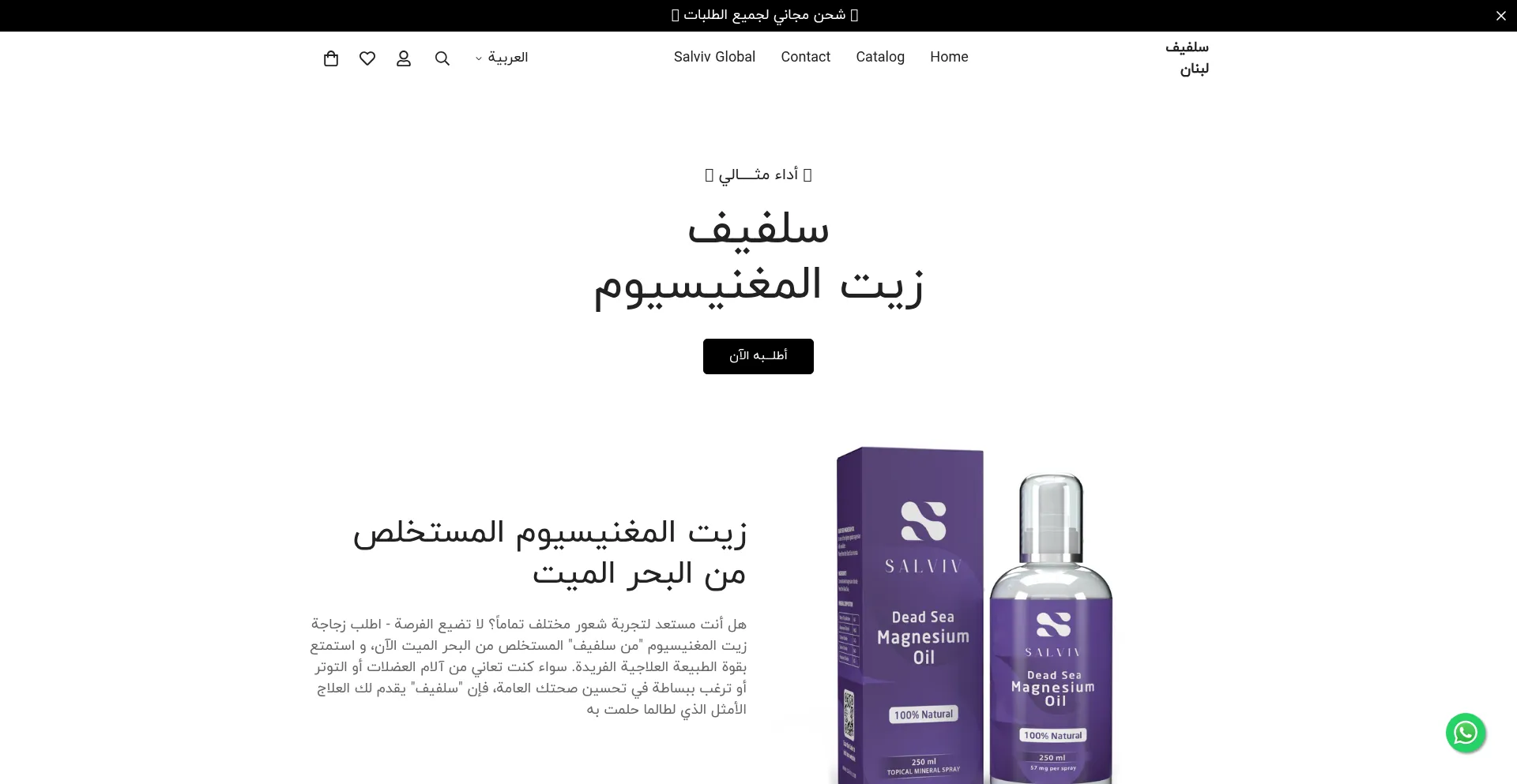 Website screenshot of Salvivlebanon.com