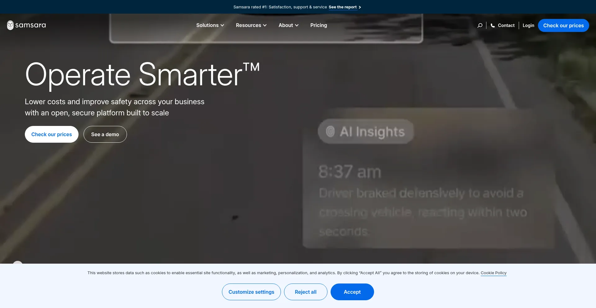 Samsara.com Screenshot