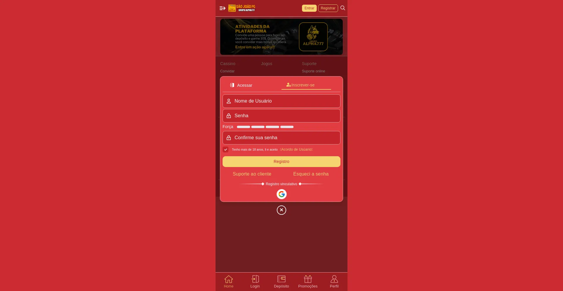 Website screenshot of Saojoaopg-alpha.online