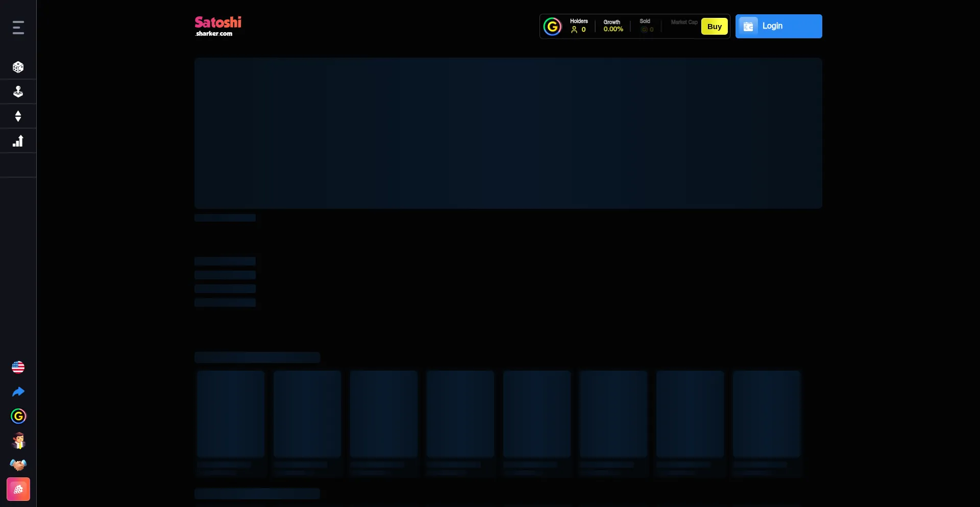 Website screenshot of Satoshi.sharker.com