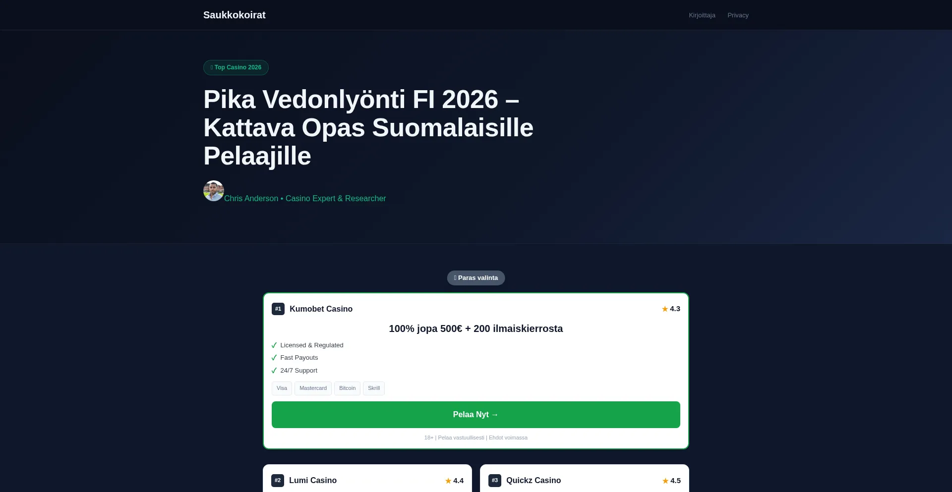 Saukkokoirat.fi