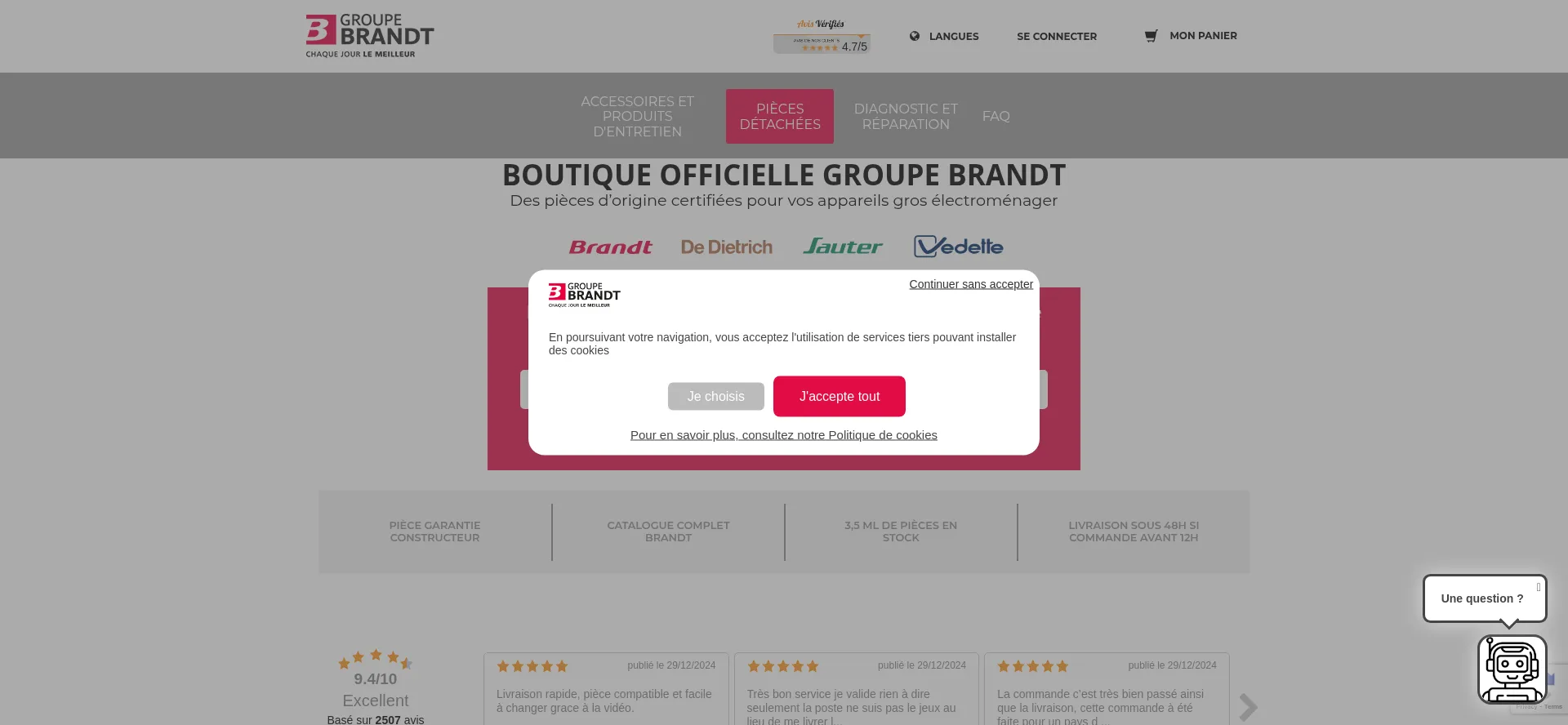 Sav.groupebrandt.com Screenshot