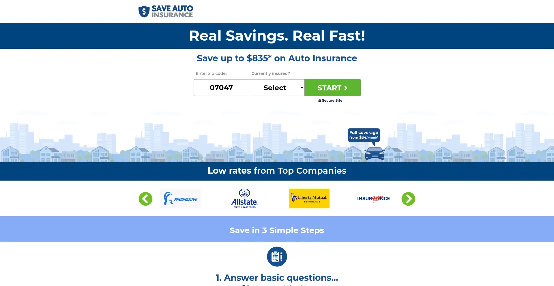 Saveautoinsurance.com 安全可靠吗？