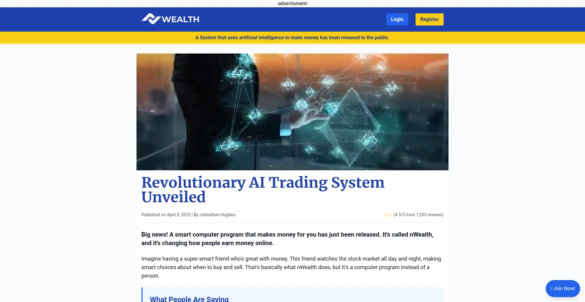 Website screenshot of Saversavior.com