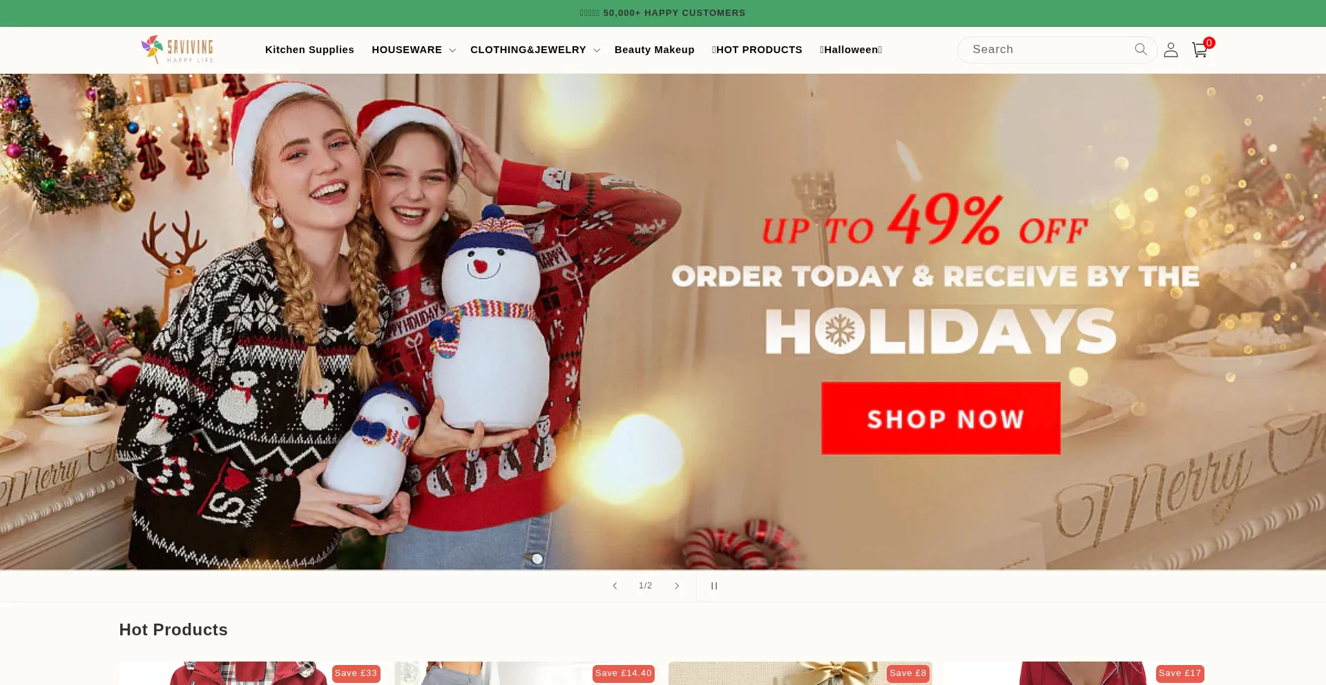 Saviving.com Screenshot