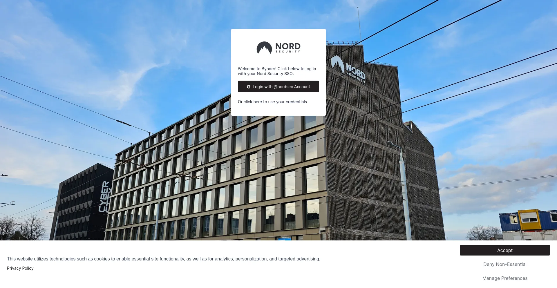 Website screenshot of Sb.nordcdn.com