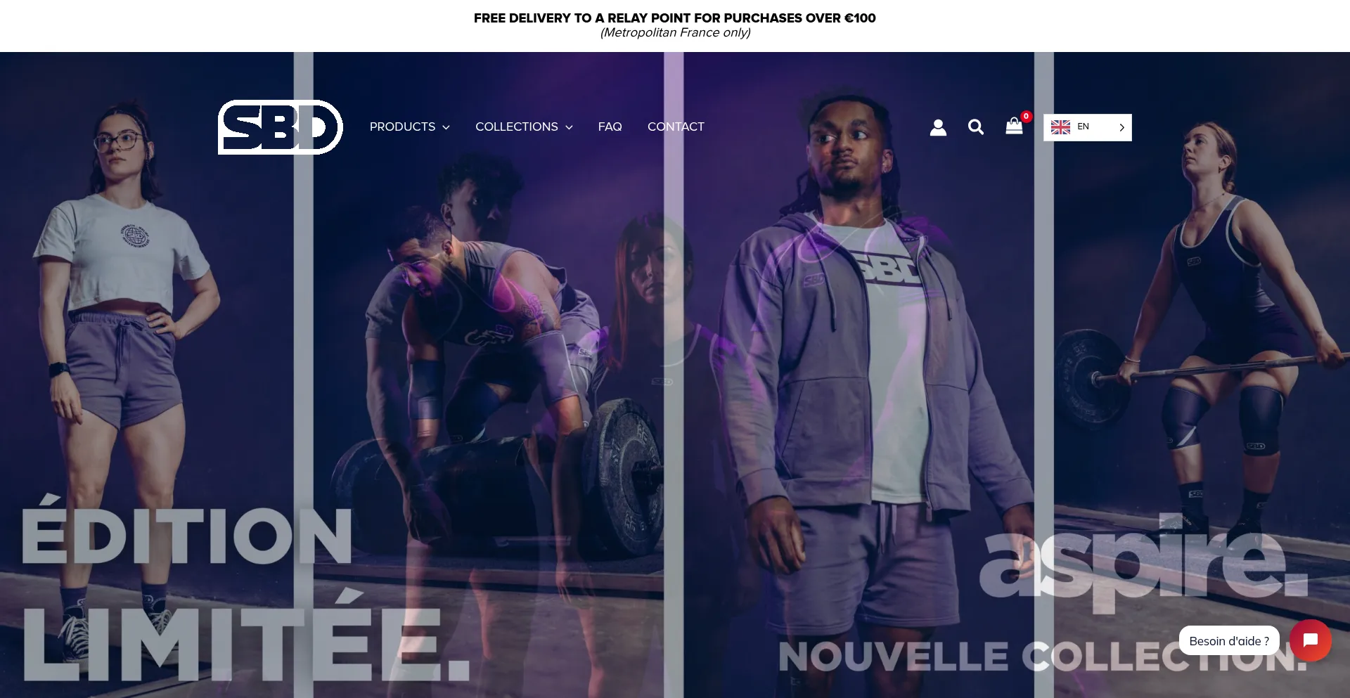 Website screenshot of Sbd.fr
