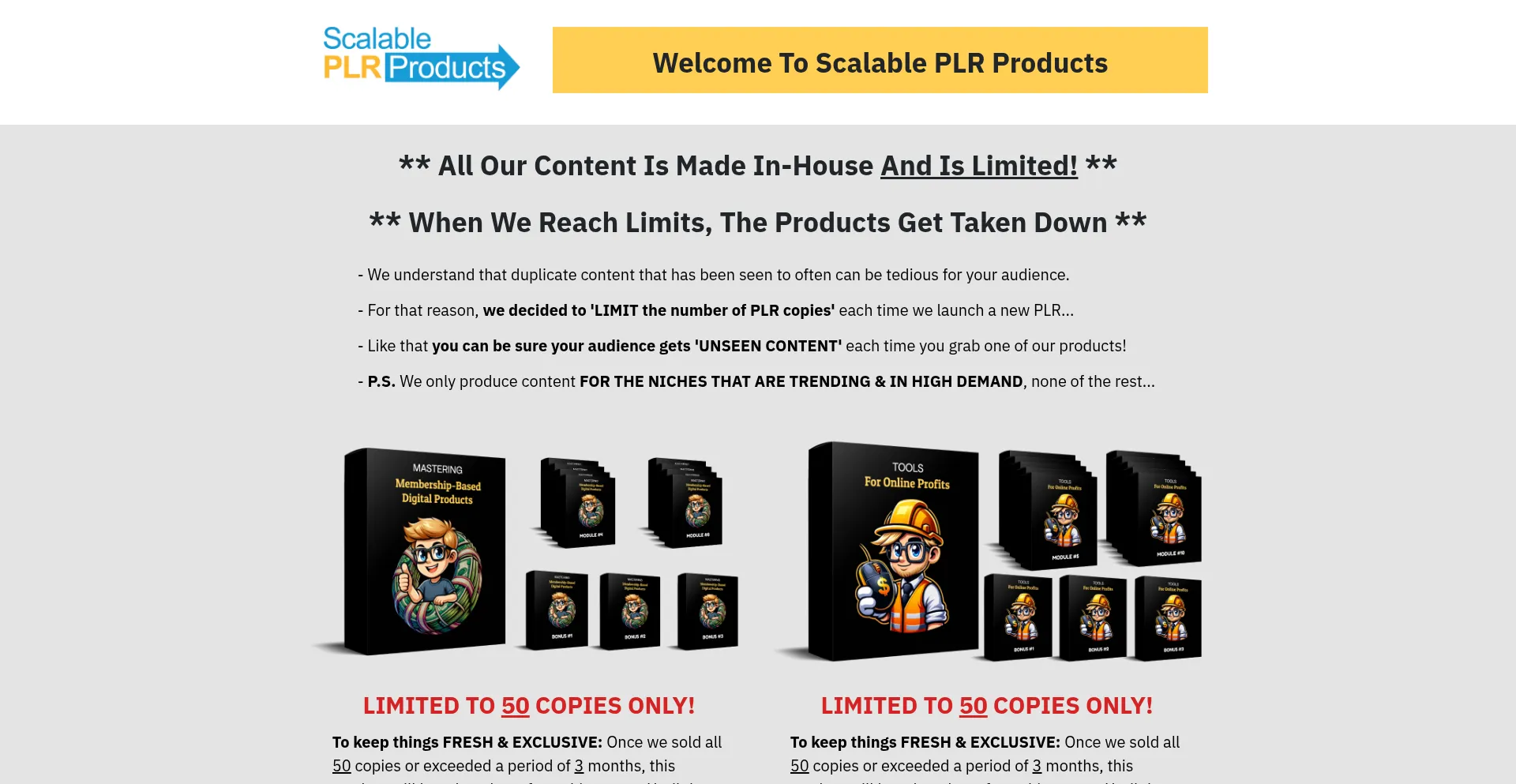 Scalableplrproducts.com