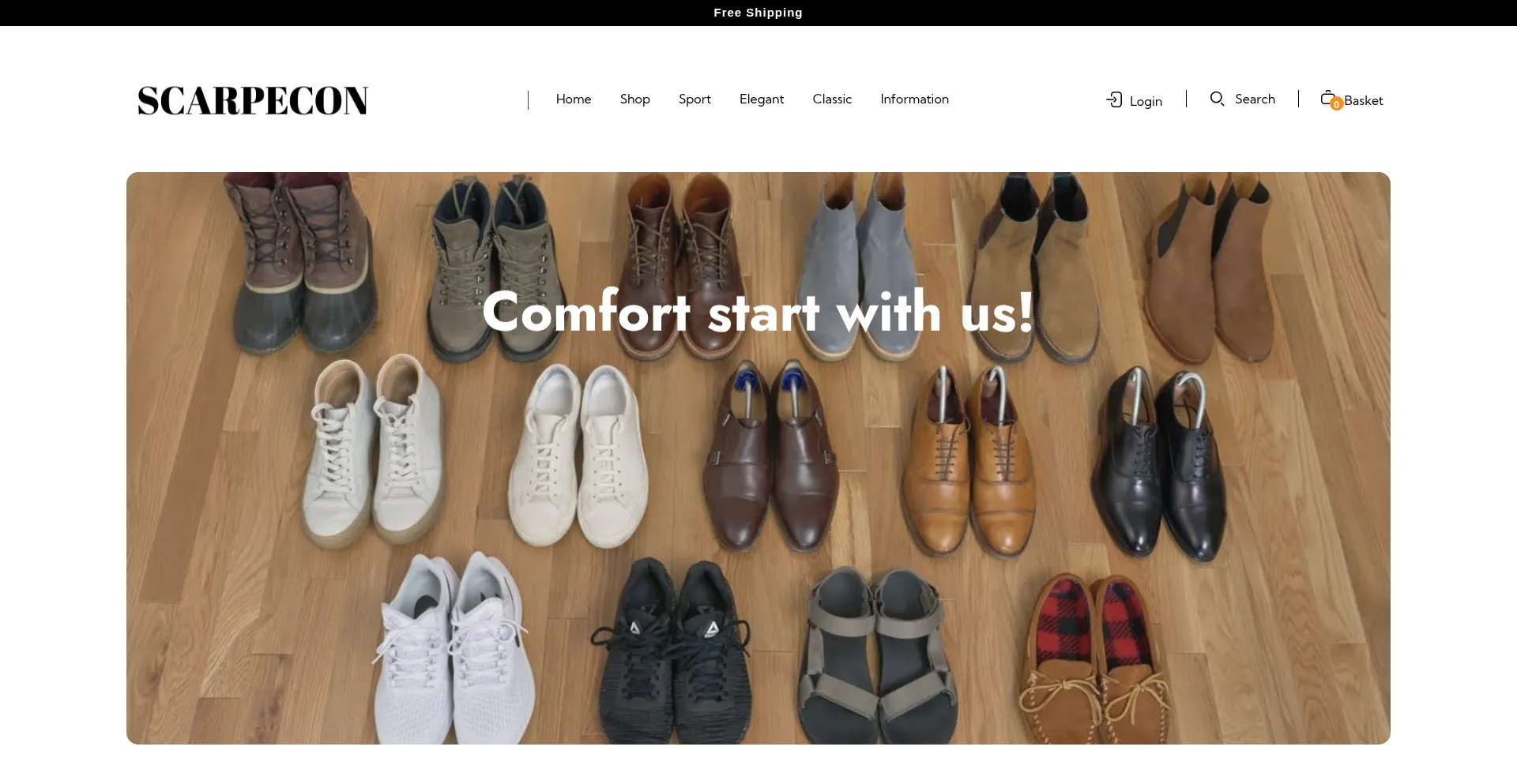 Website screenshot of Scarpecon.com