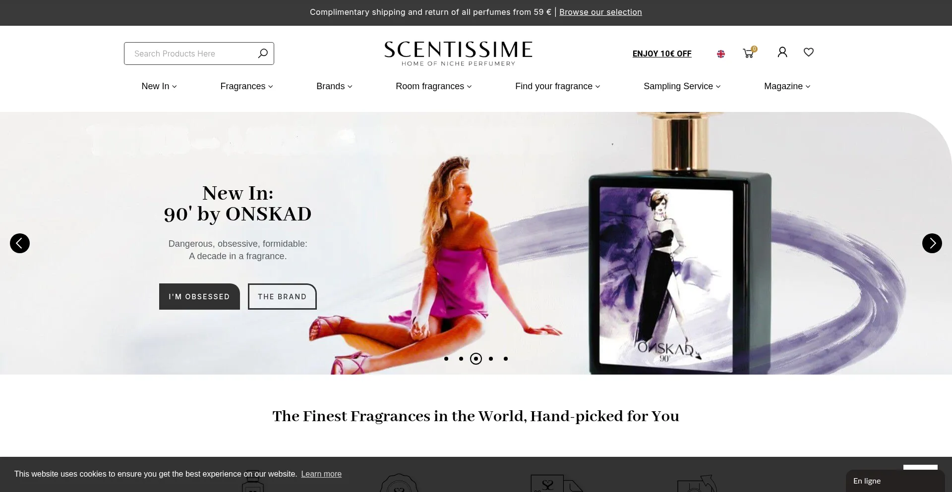Scentissime.com Screenshot