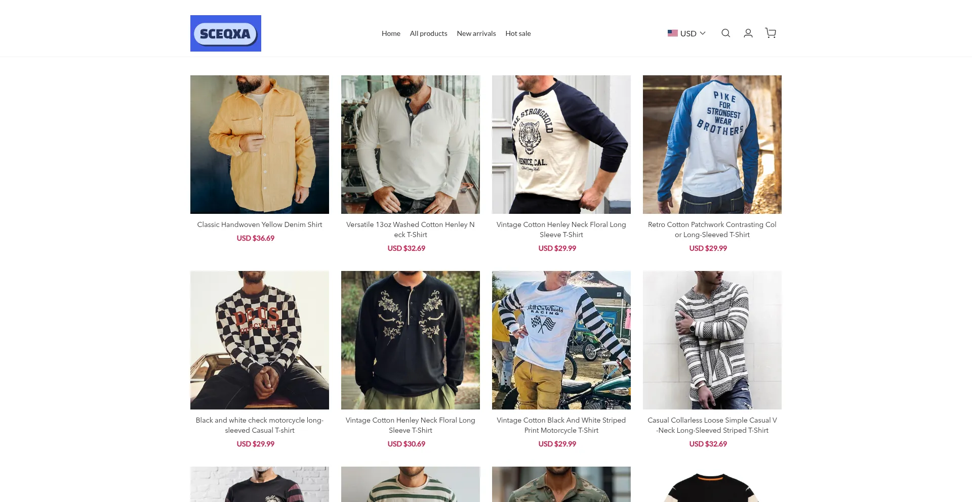 Website screenshot of Sceqxa.com