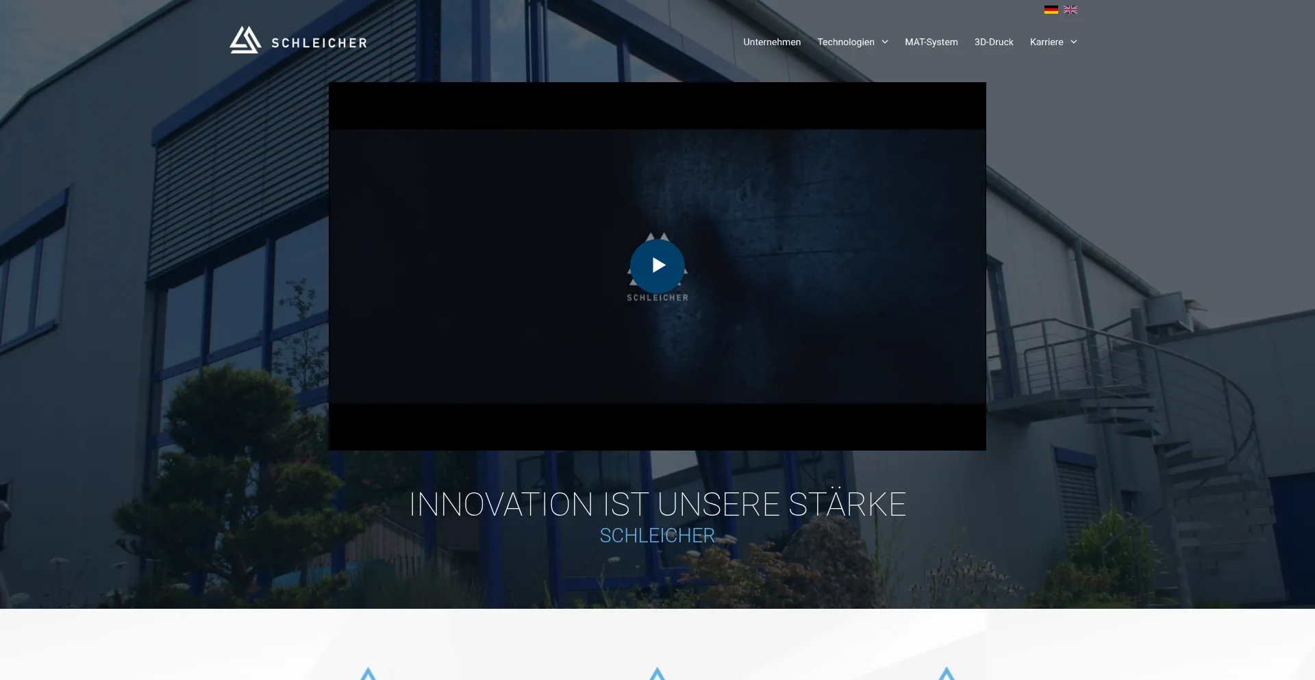 Website screenshot of Schleicher-gmbh.de