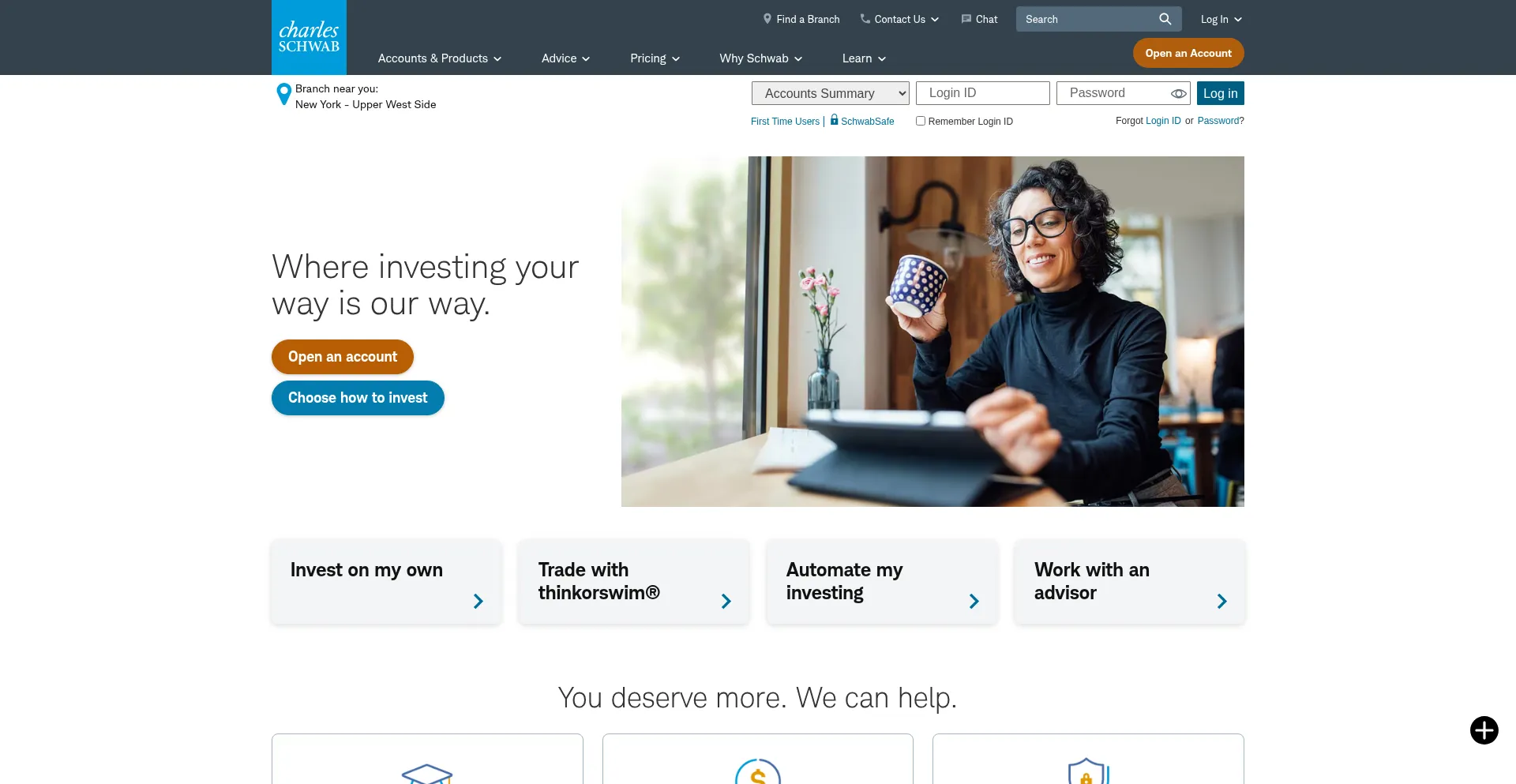 Schwab.com 安全可靠吗？