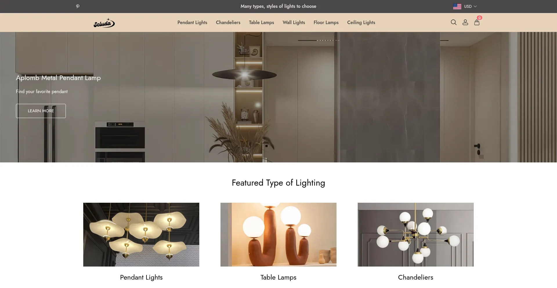 Website screenshot of Scluda.com