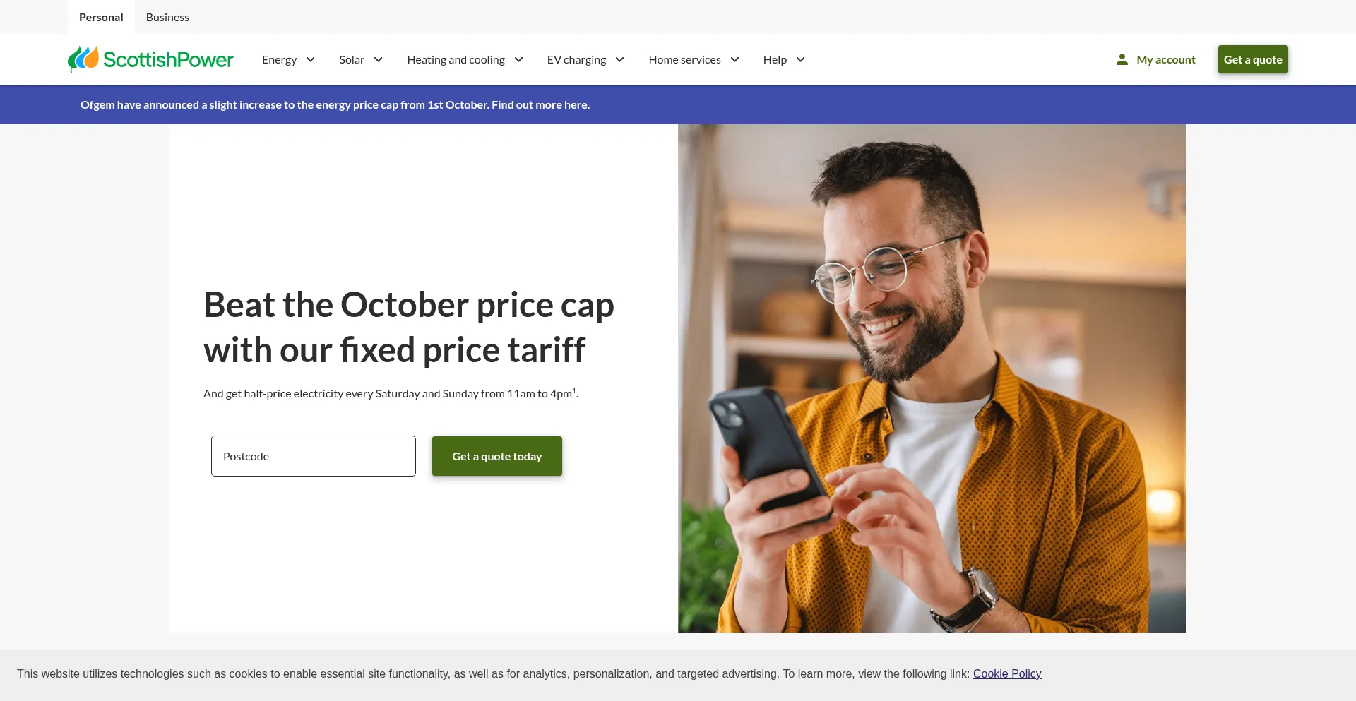 Scottishpower.co.uk Screenshot
