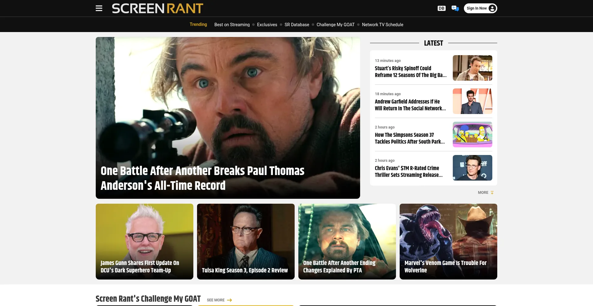 Screenrant.com Screenshot