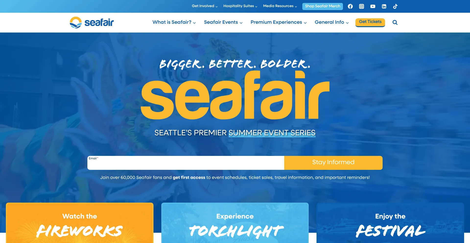 Seafair.org Screenshot