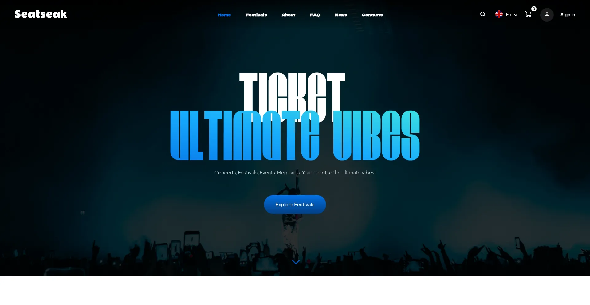 Website screenshot of Seatseak.com