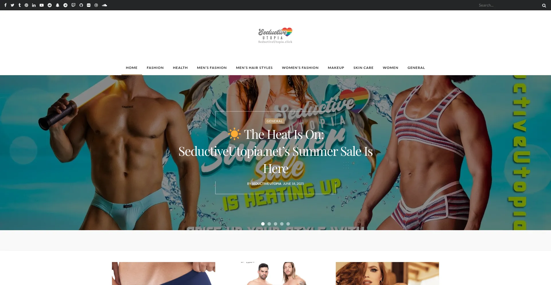 Website screenshot of Seductiveutopia.click
