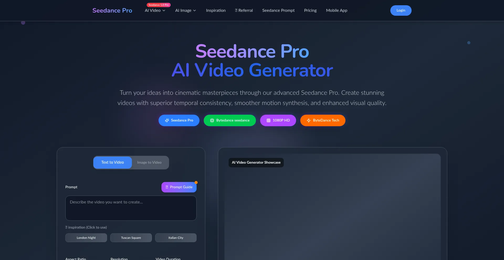 Seedancepro.com Screenshot