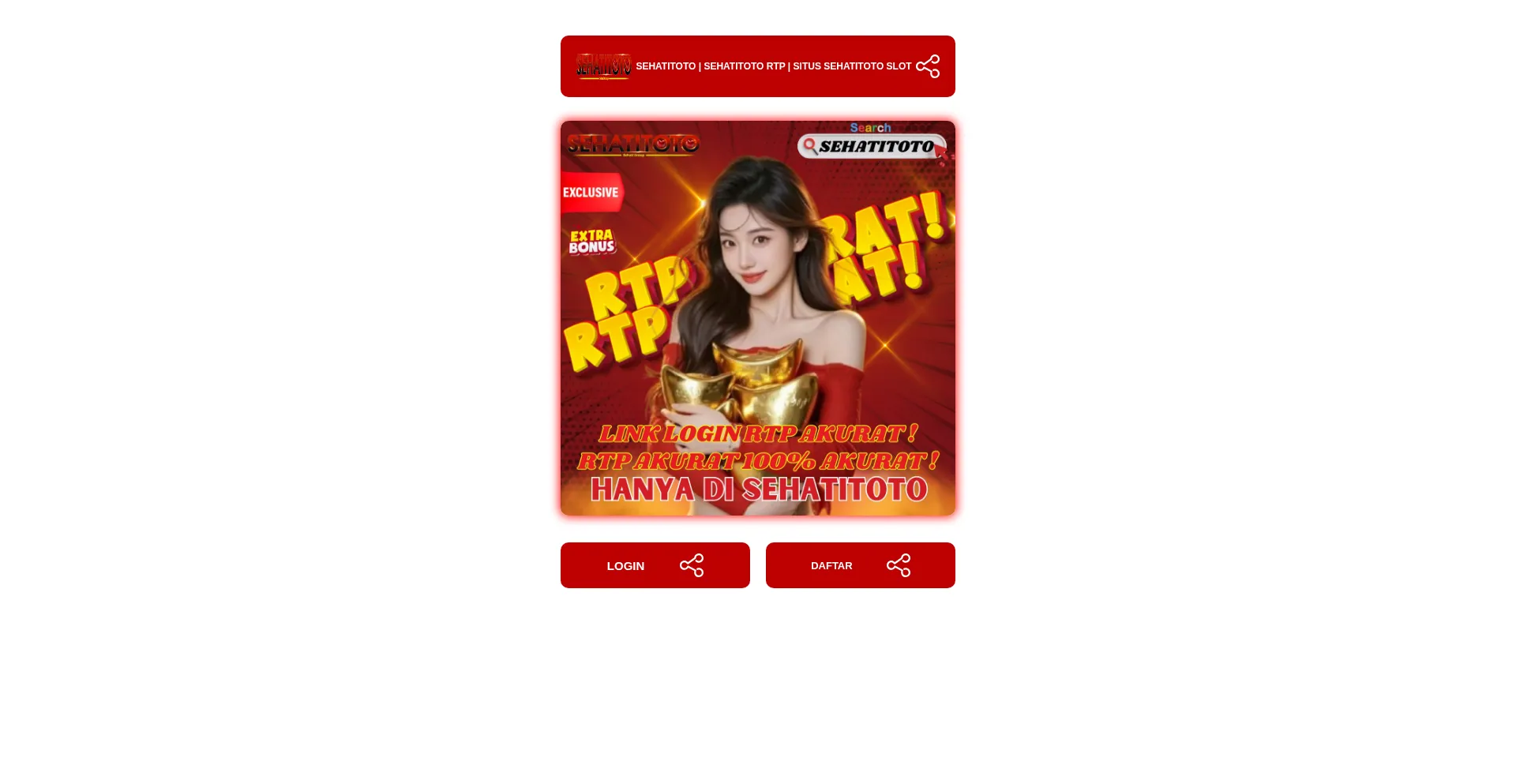 Website screenshot of Sehatitoto.com