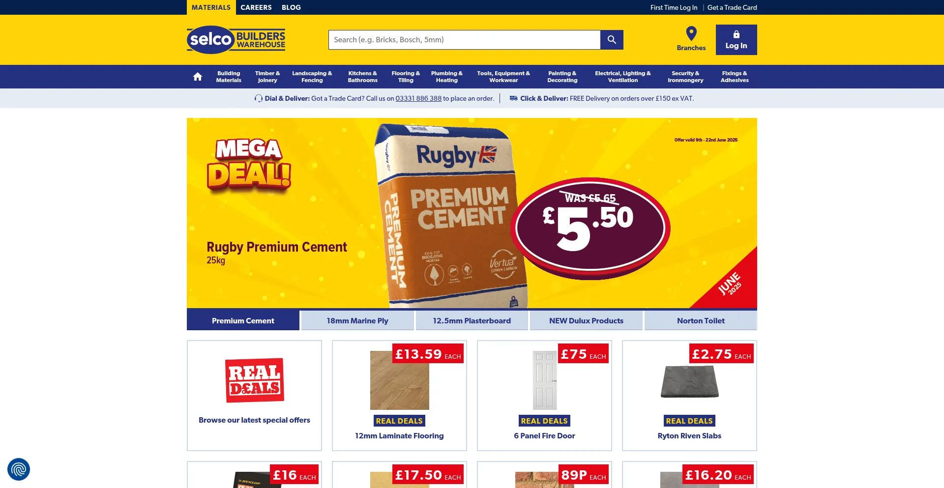 Website screenshot of Selcobw.com