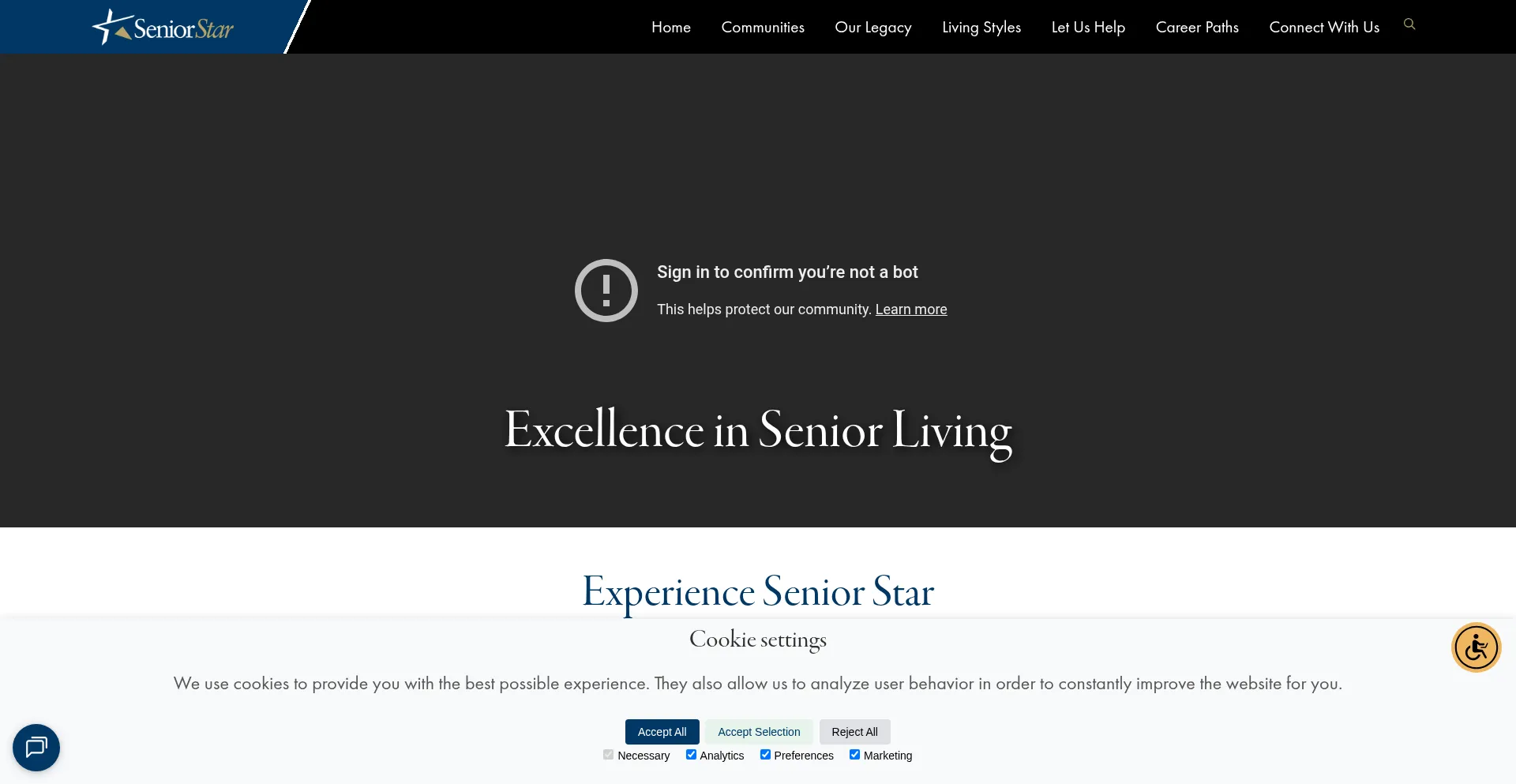 Seniorstar.com Screenshot