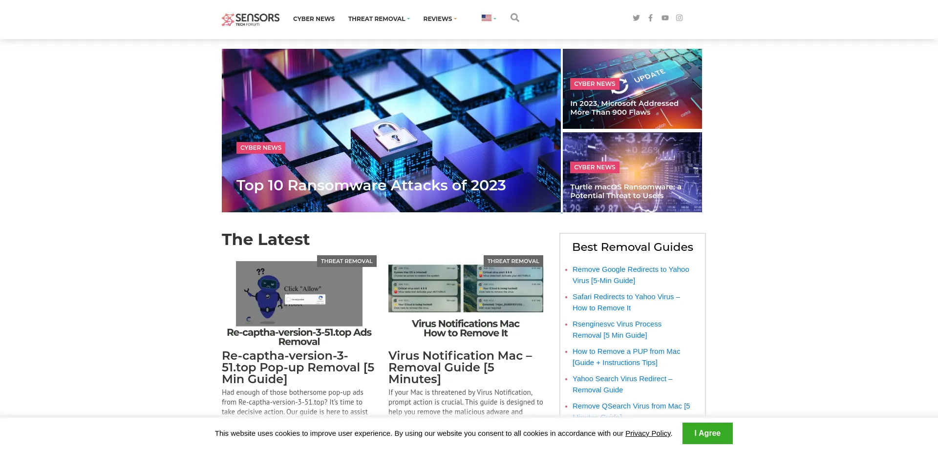 Website screenshot of Sensorstechforum.com