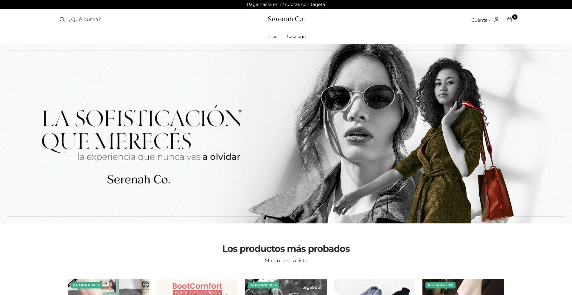 Website screenshot of Serenahco.com