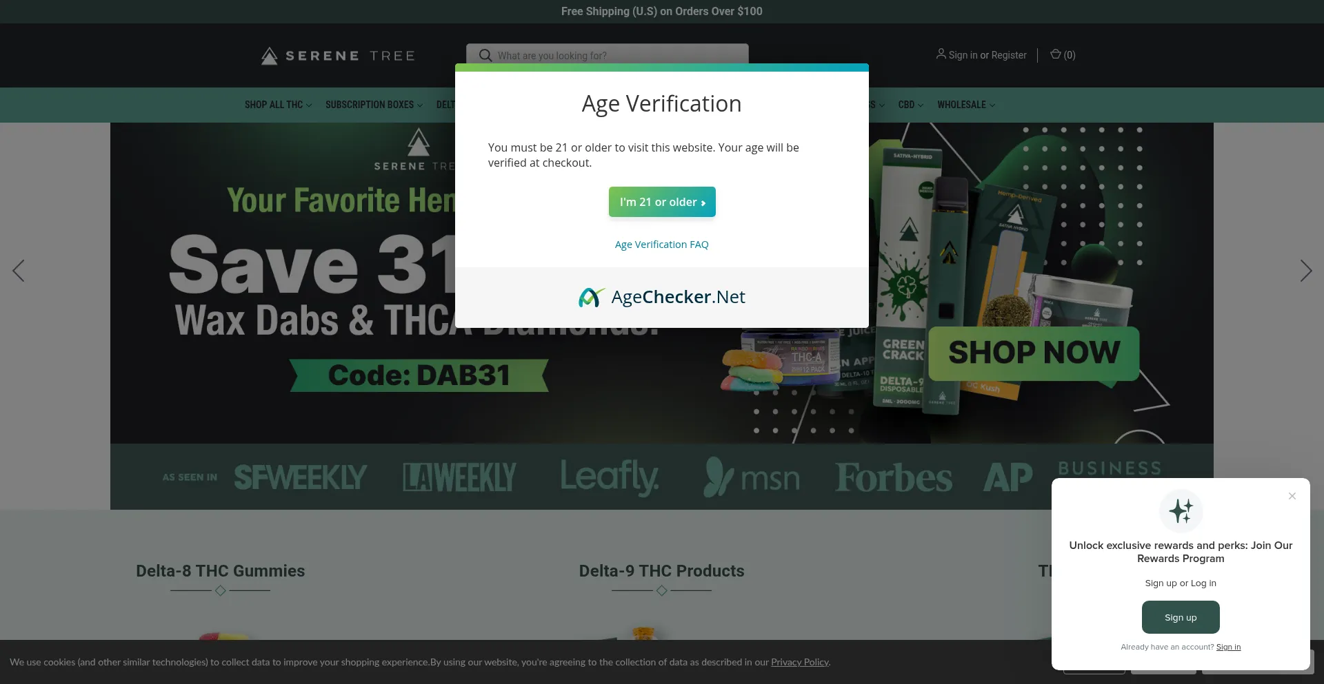 Serenetree.com Screenshot