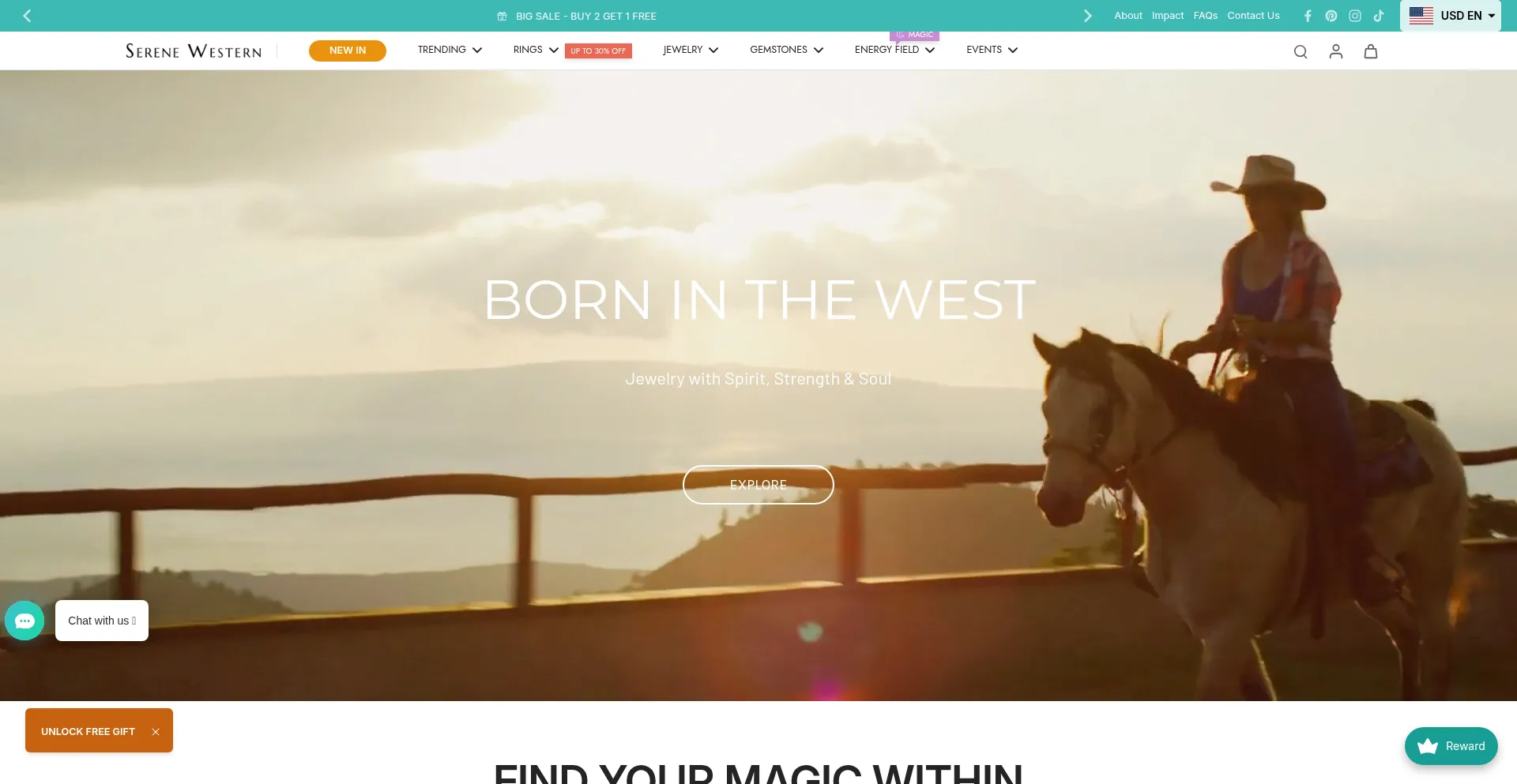 Serenewestern.com Screenshot
