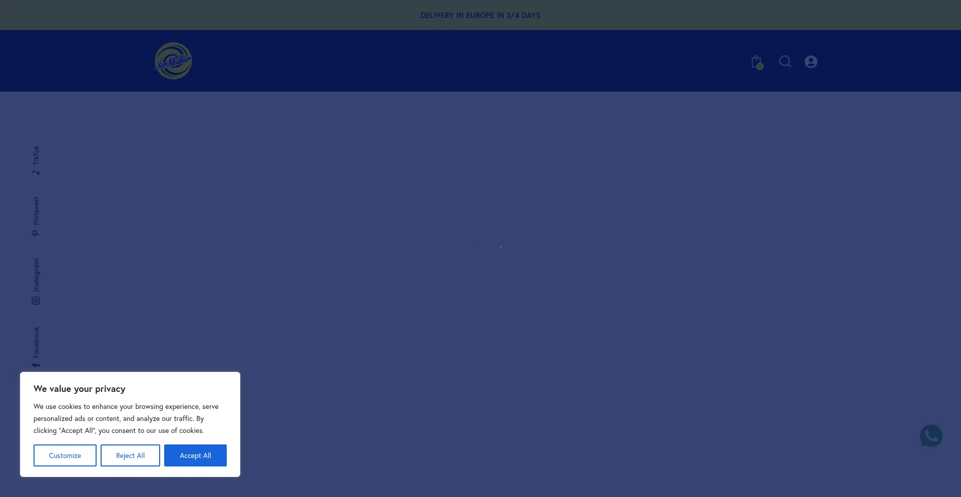 Website screenshot of Sermulher.eu