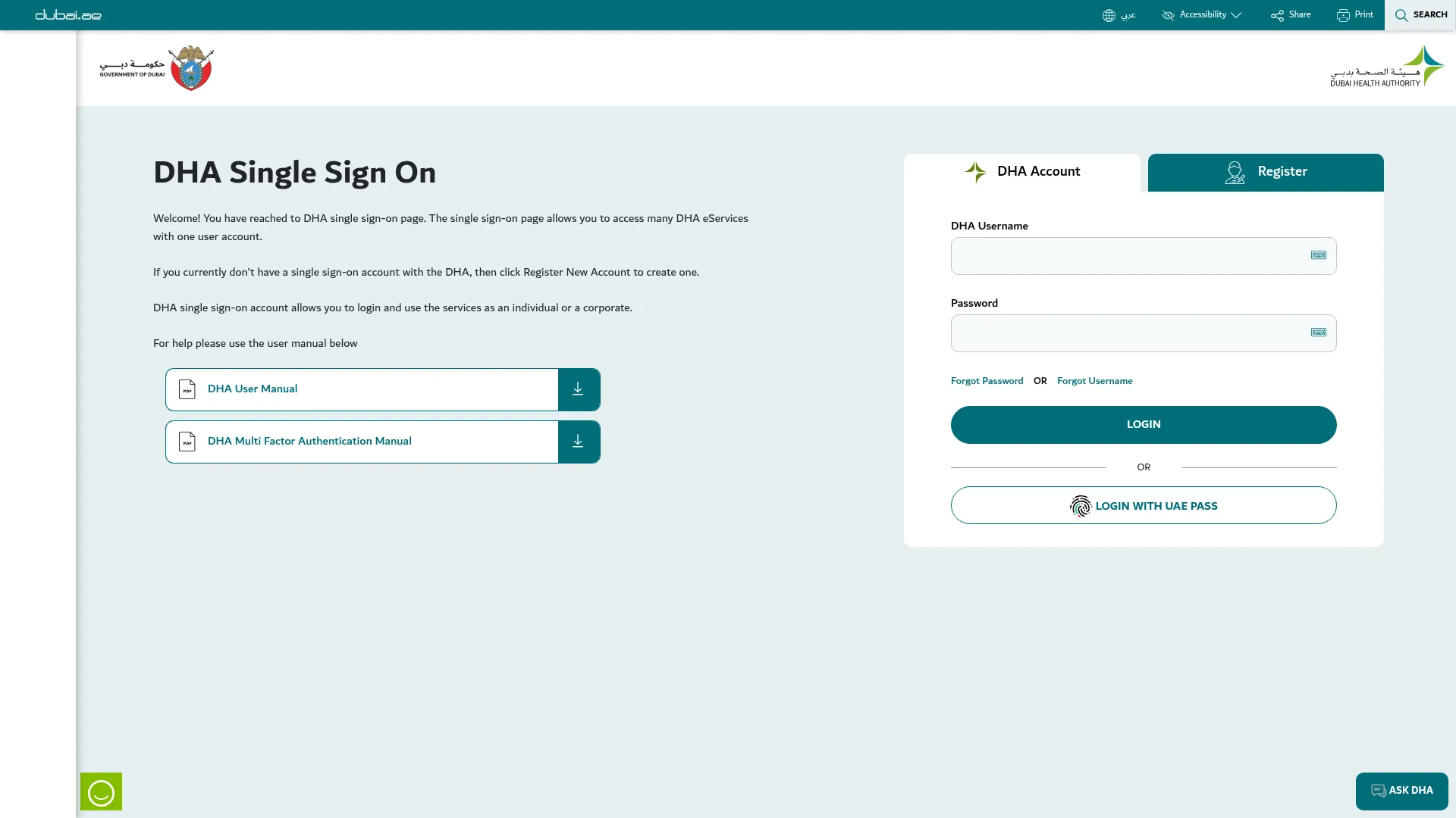 Services.dha.gov.ae
