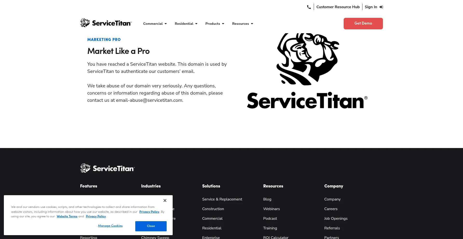 Servicetitanmail.io 安全可靠吗？