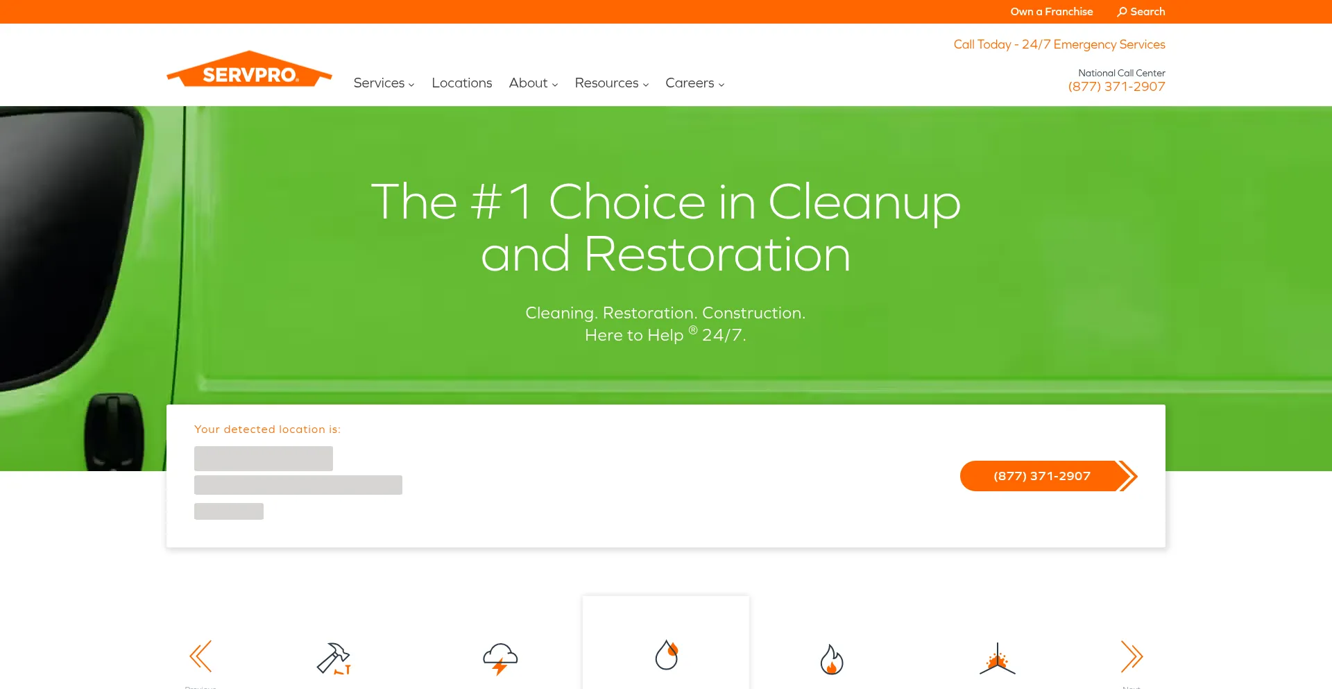 Servpro.com Screenshot