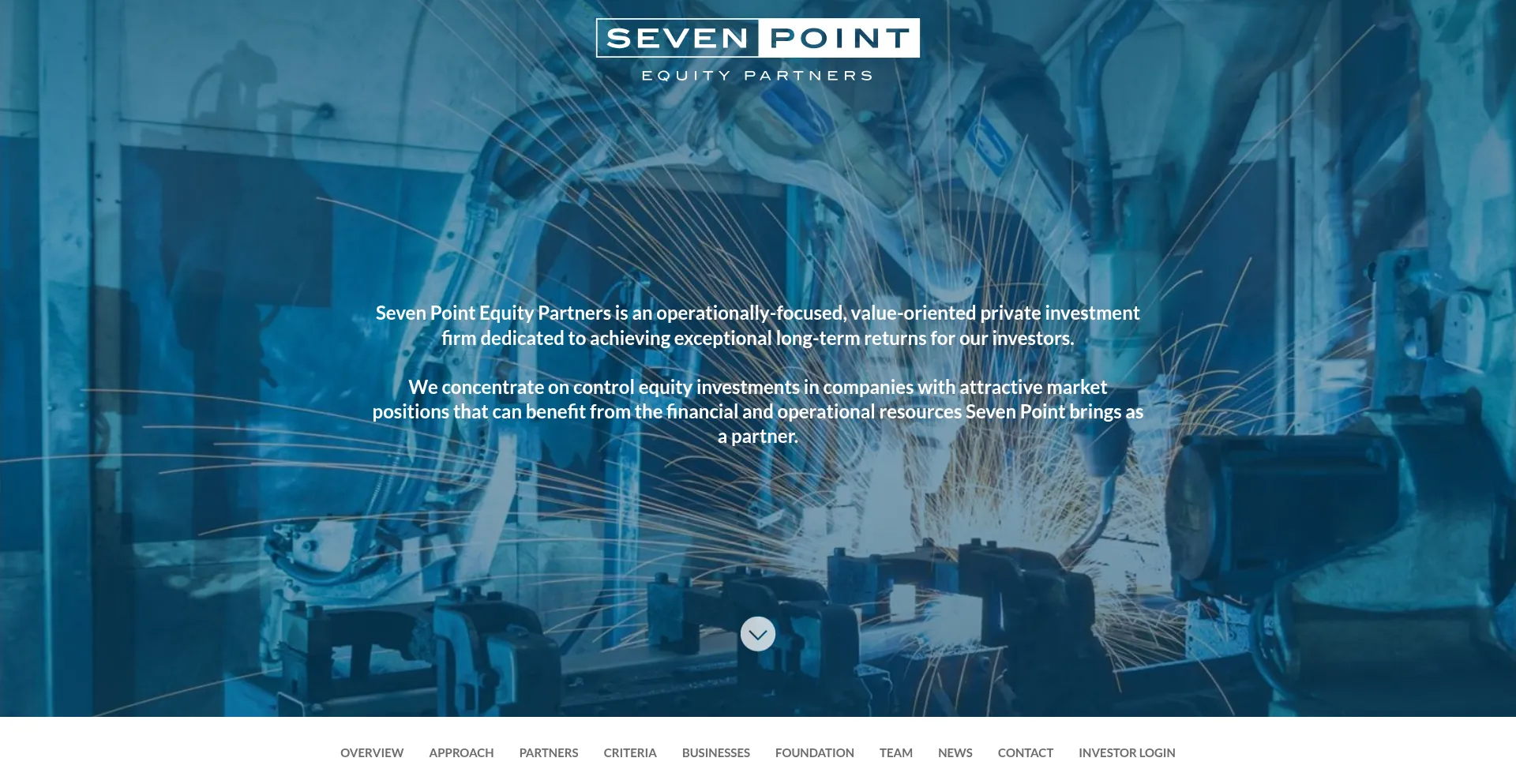 Website screenshot of Sevenpointpartners.com