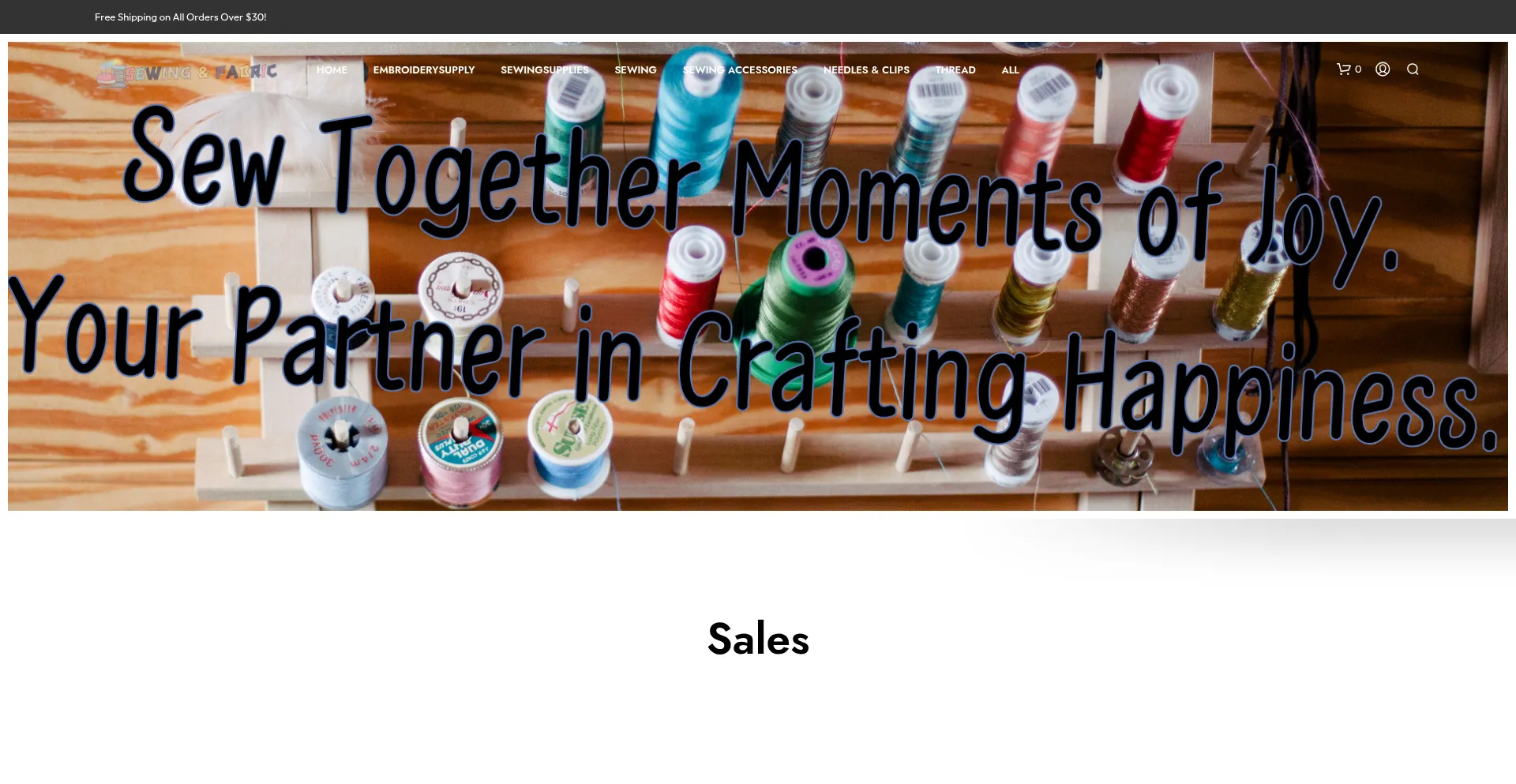 Sewingandfabric.com Screenshot