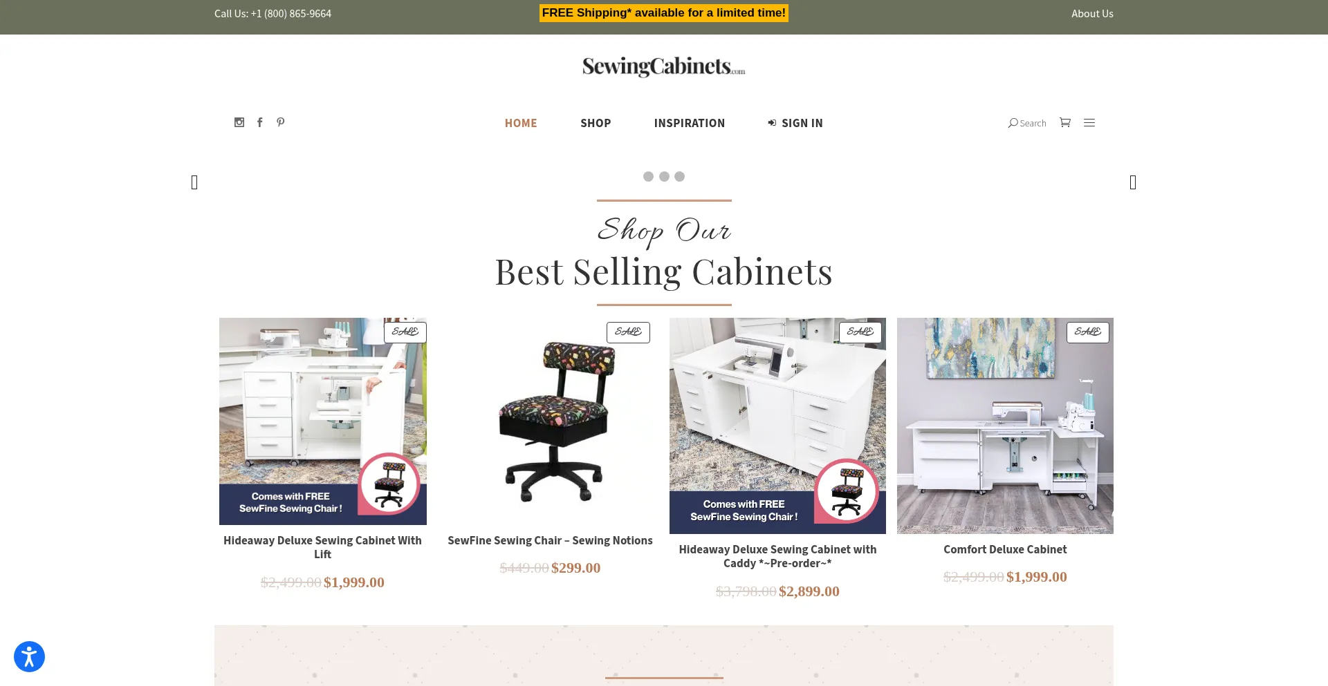 Sewingcabinets.com 安全可靠吗？