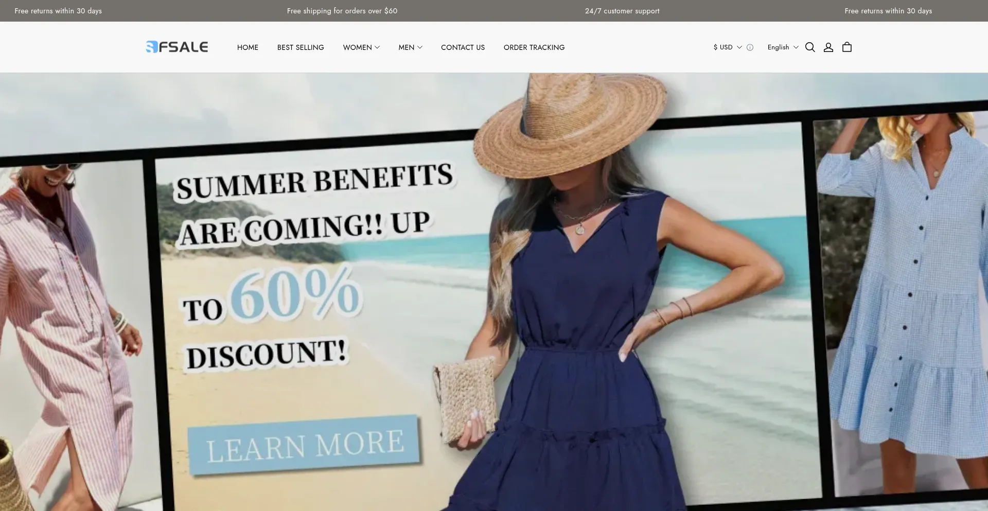 Website screenshot of Sfhosale.com